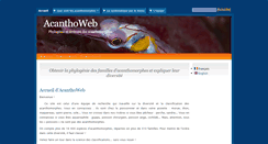 Desktop Screenshot of acanthoweb.fr