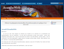 Tablet Screenshot of acanthoweb.fr